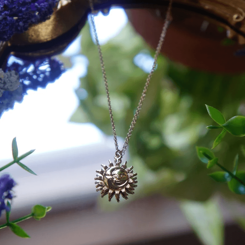 Sun & Moon Necklace - Pura Jewels