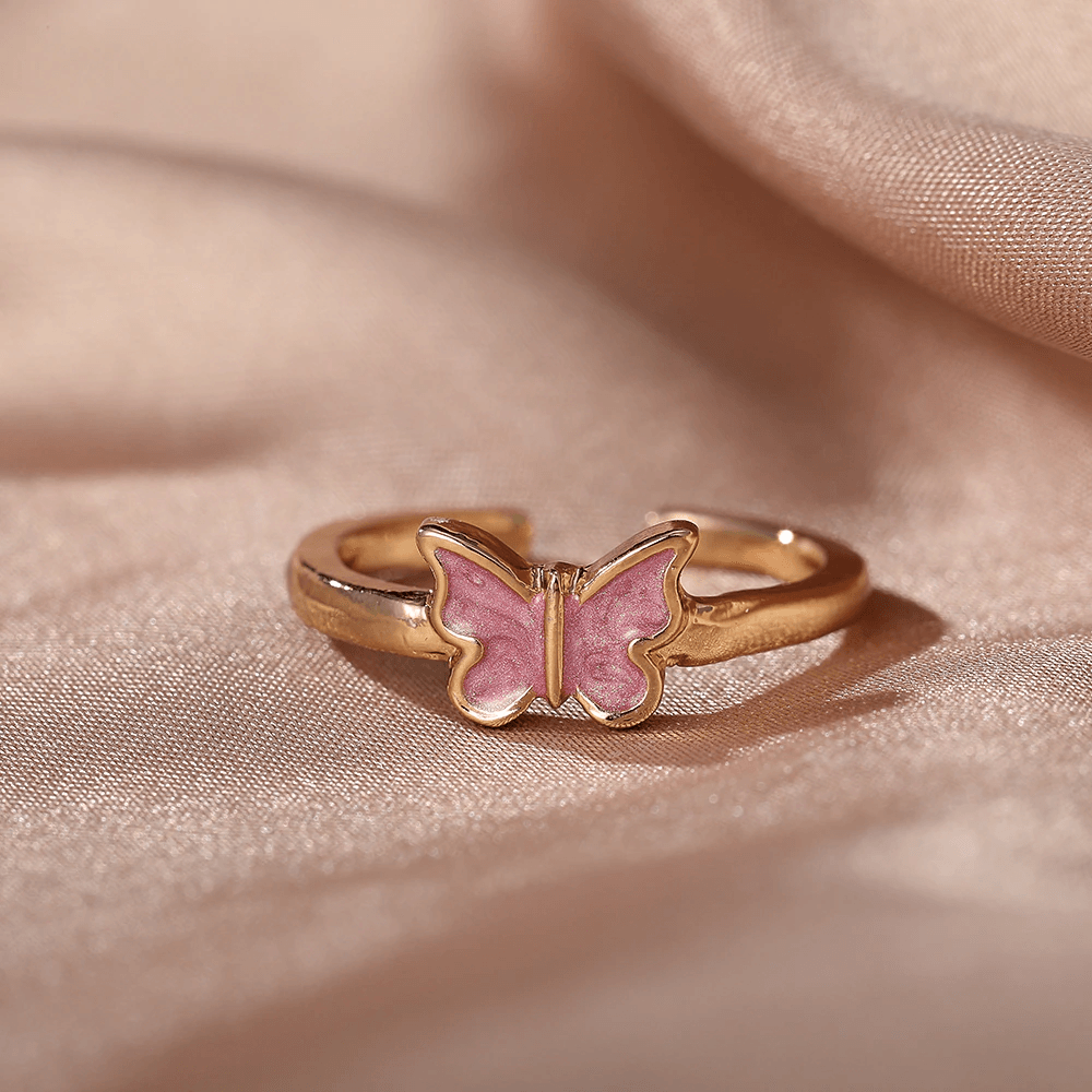 Blush Butterfly Ring - Pura Jewels