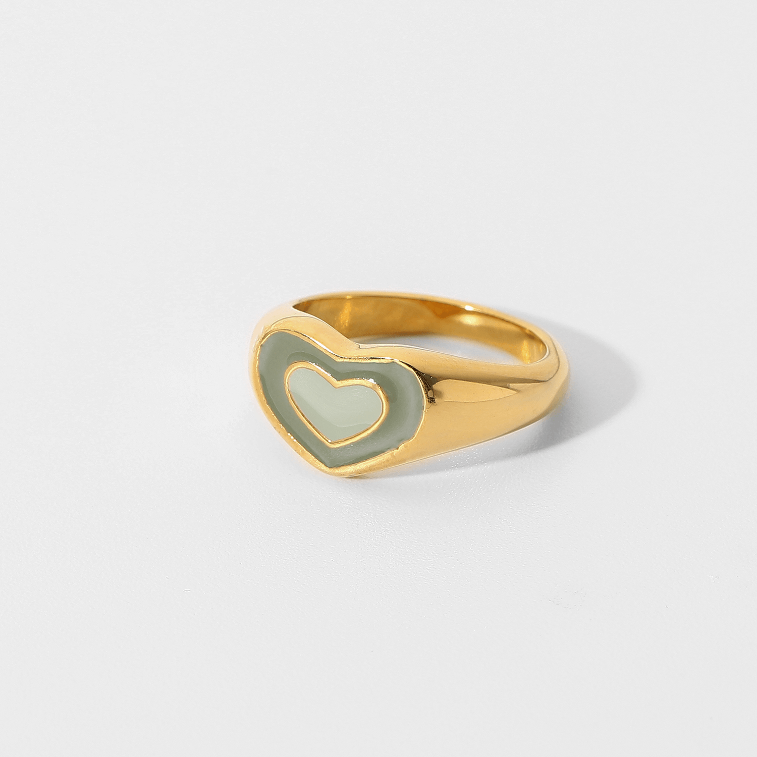 Jade Heart Ring - Pura Jewels