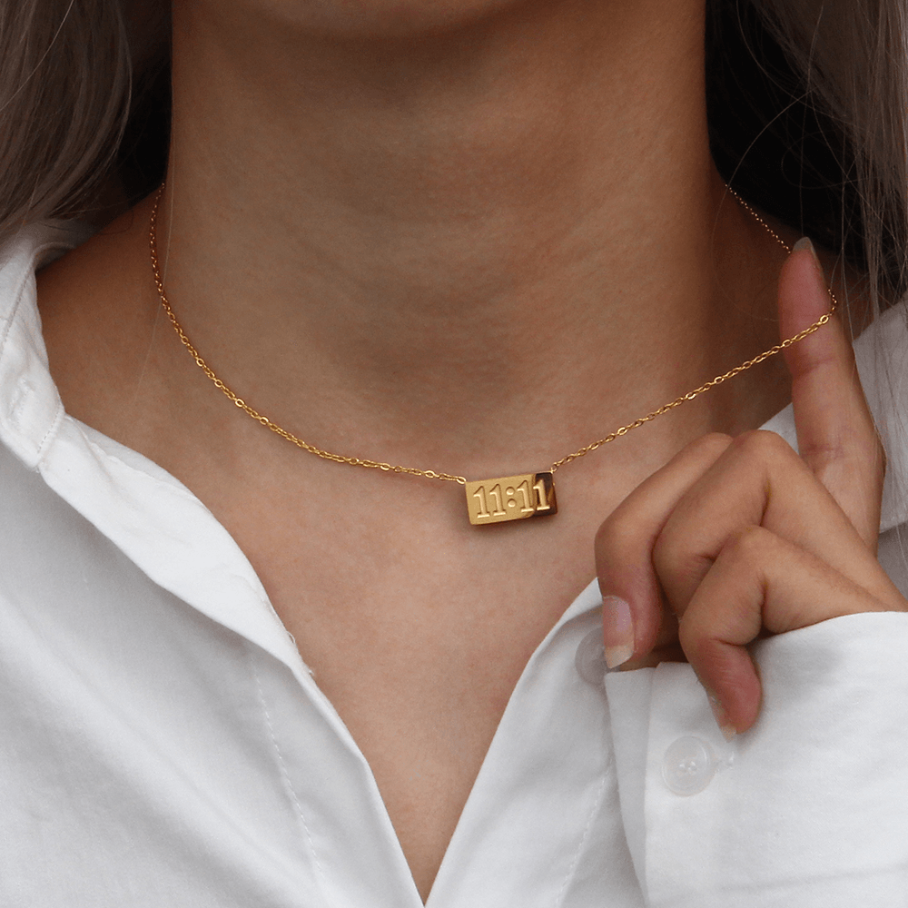 Angel Number 11:11 Necklace - Pura Jewels
