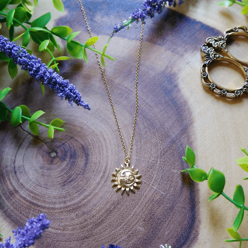 Sun & Moon Necklace - Pura Jewels