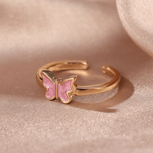 Blush Butterfly Ring - Pura Jewels