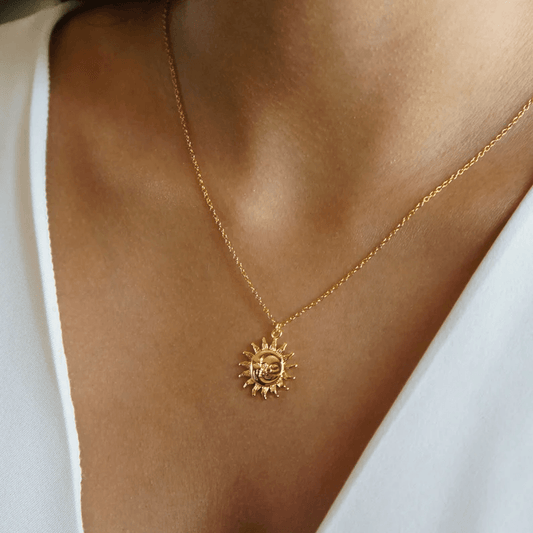 Sun & Moon Necklace - Pura Jewels