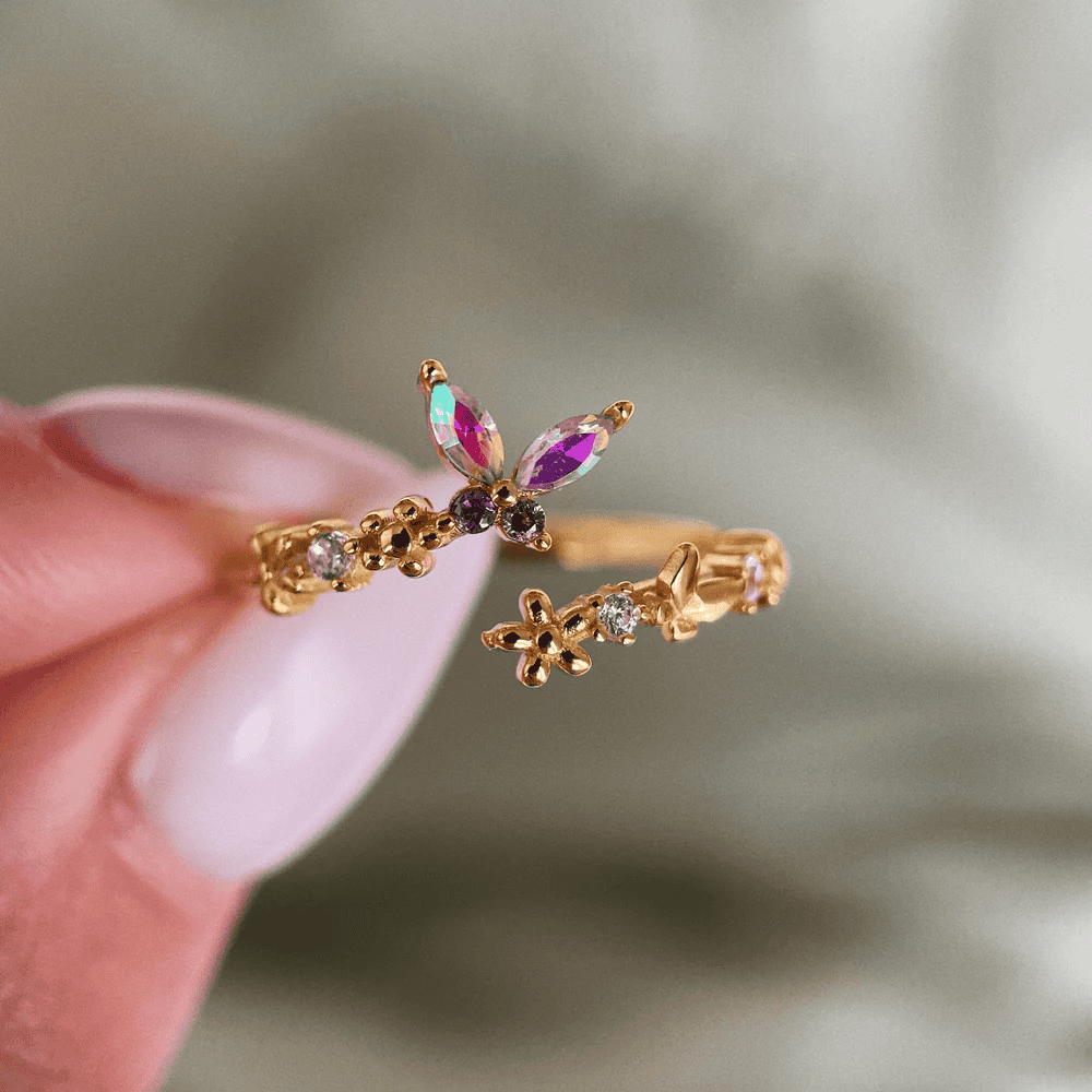 Teeny Tiny Butterfly Ring