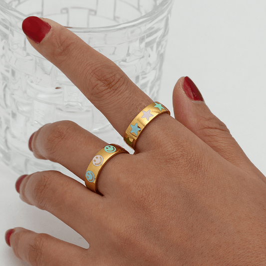 Smiley Vibes Ring - Pura Jewels
