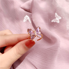 Crystal Butterfly Ring - Pura Jewels