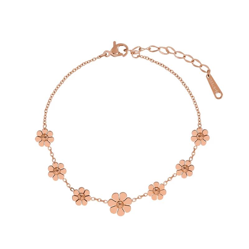 Daisy Bracelet Rose Gold - Pura Jewels