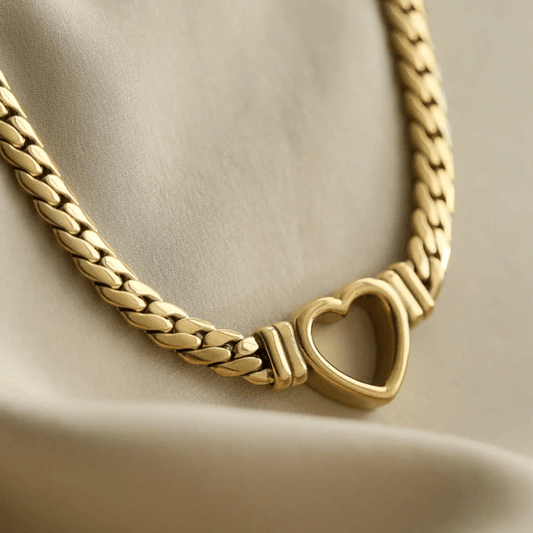 Heart of Gold Link Necklace