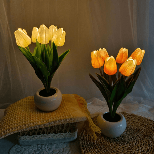 Tulip Flowerpot Table Lamp - Pura Jewels