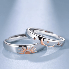 Sun & Moon Couple Rings - Pura Jewels