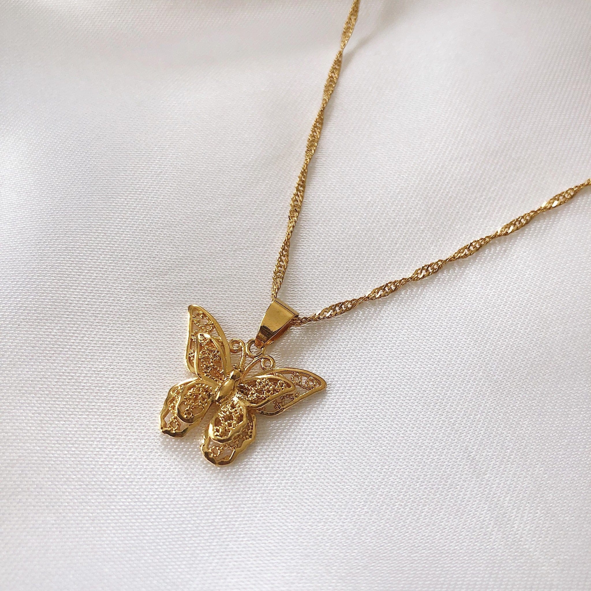 Poise Butterfly Necklace - Pura Jewels