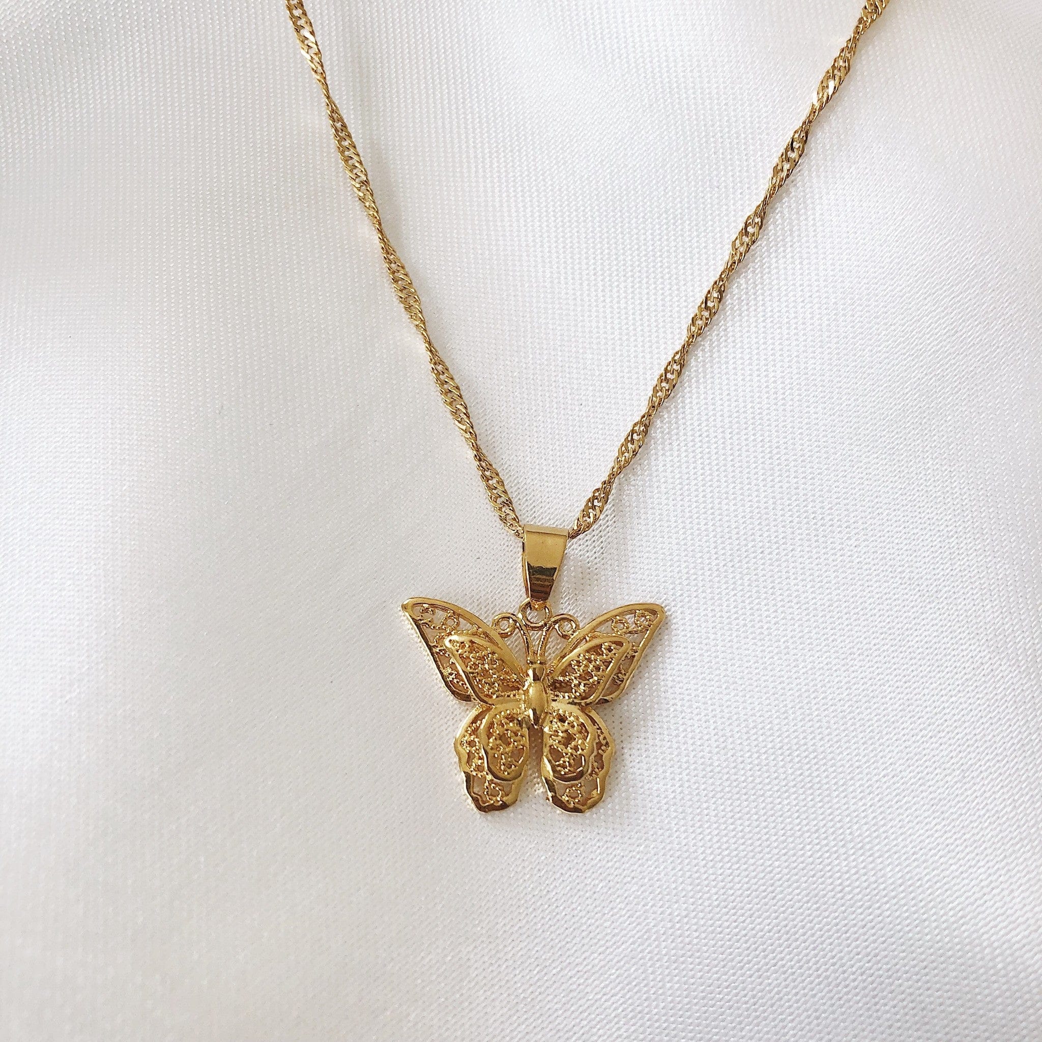 Poise Butterfly Necklace - Pura Jewels