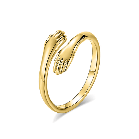 Hug Ring Adjustable / Gold - Pura Jewels