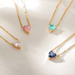 Grape Heart Necklace - Pura Jewels