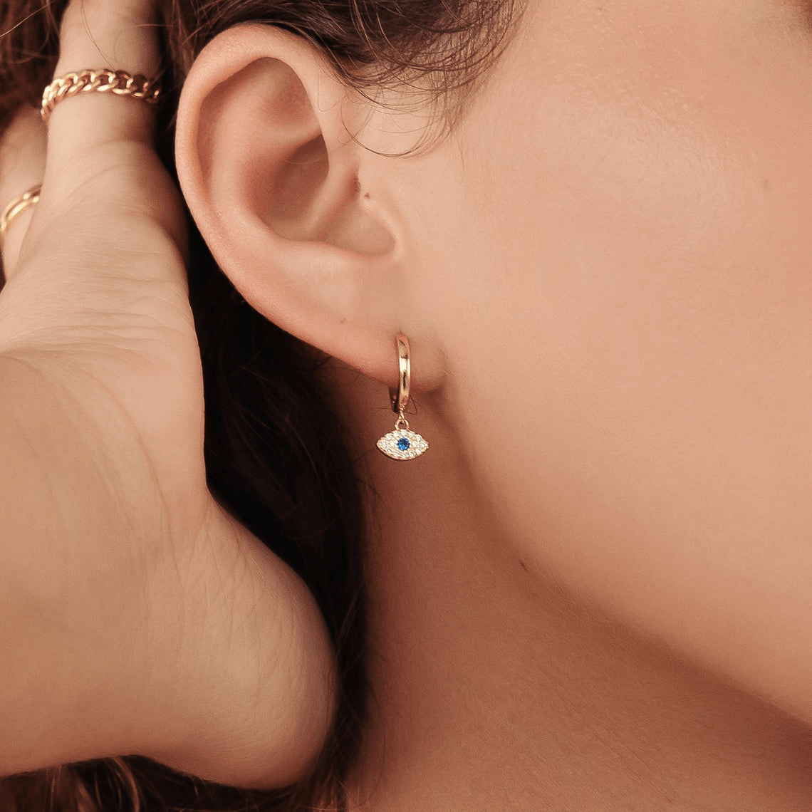 Evil Eye Earrings - Pura Jewels