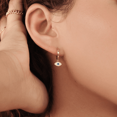 Evil Eye Earrings - Pura Jewels