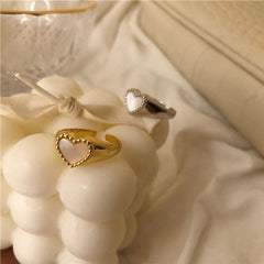 Pearl Heart Ring - Pura Jewels