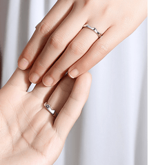 Mountain Sun & Moon Couple Rings (Set of 2) - Pura Jewels