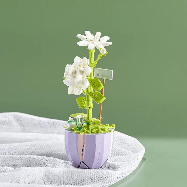 Mini Brick Potted Flower Garden Set