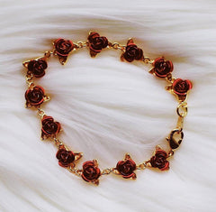 Dozen Red Rose Bracelet - Pura Jewels