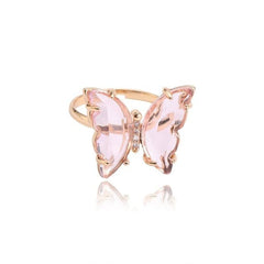 Crystal Butterfly Ring