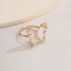 Crystal Butterfly Ring