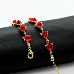 Dozen Red Rose Bracelet - Pura Jewels