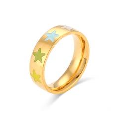 Star Vibes Ring Gold / 6 - Pura Jewels