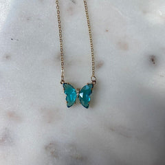 Crystal Butterfly Necklace